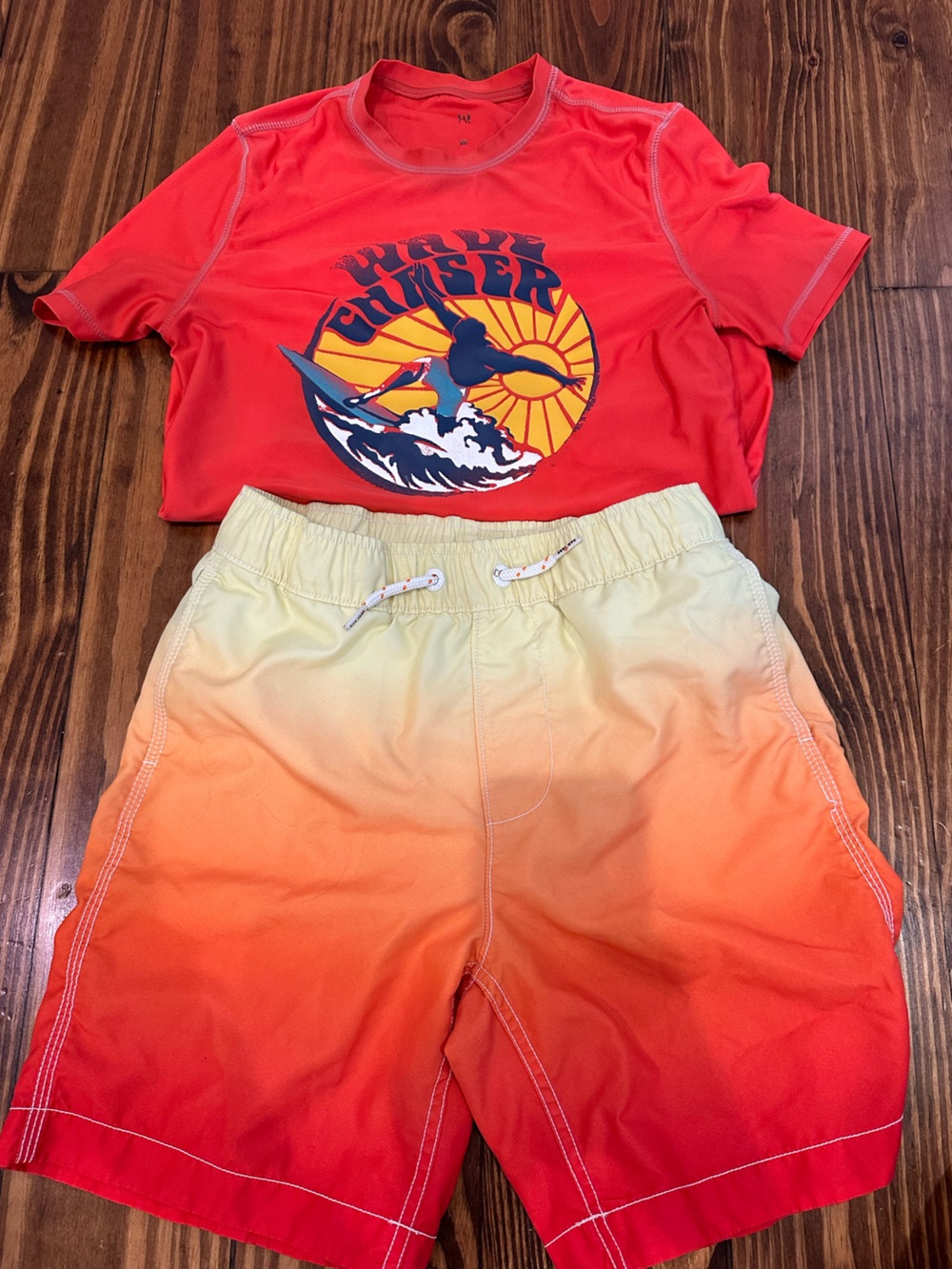 GAP Orange Ombre Swim Shorts